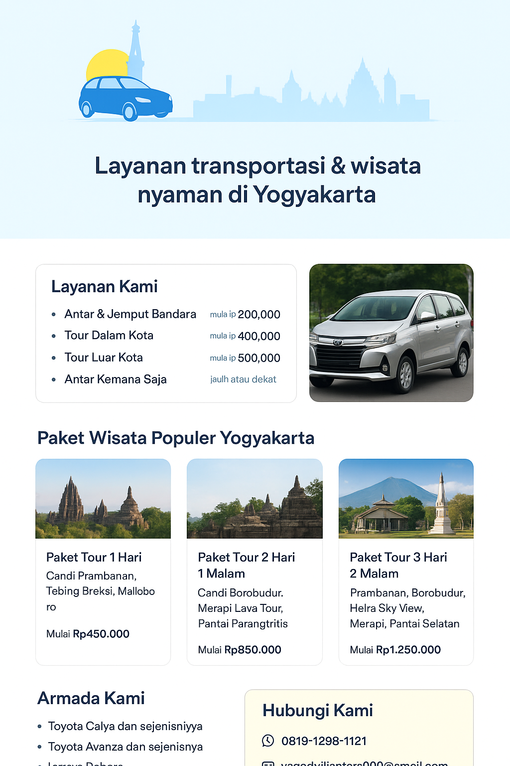 Banner Yoga Tour and Transport